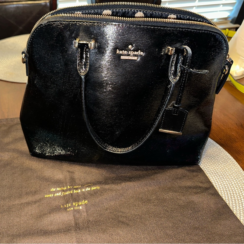 Kate Spade Black Patent Leather Bag